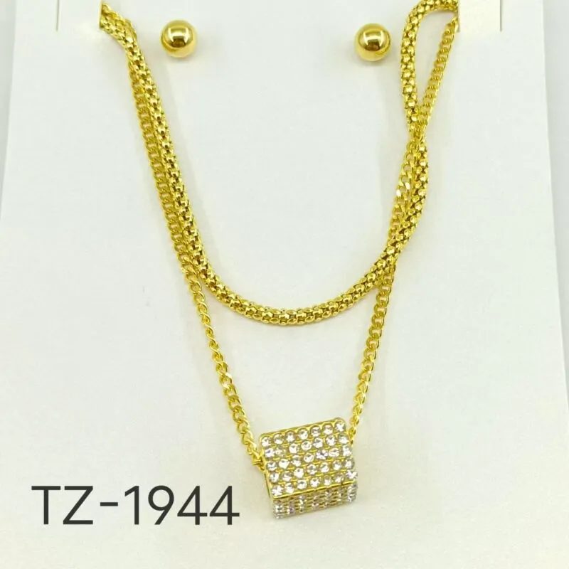 Collar Dado con Aretes-TZ-1944