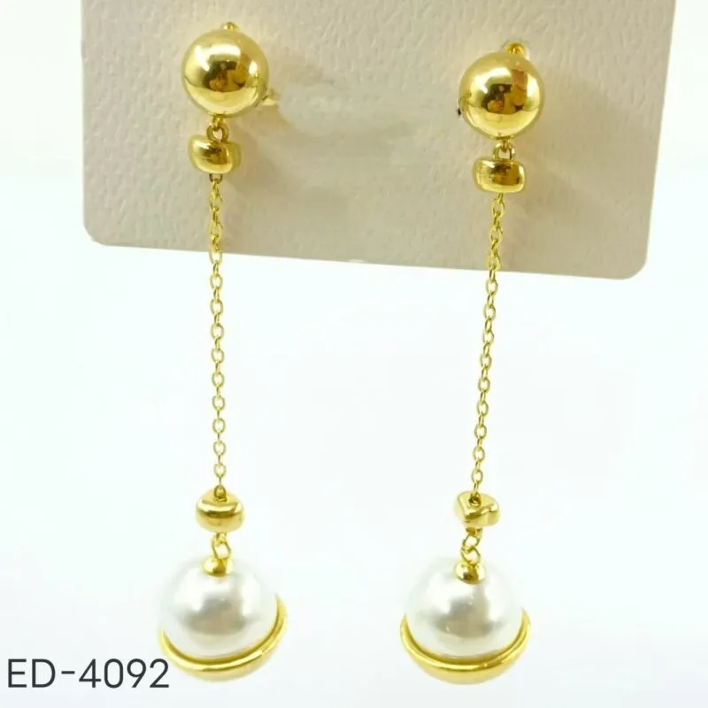Aretes Con Perlas-ED-4092