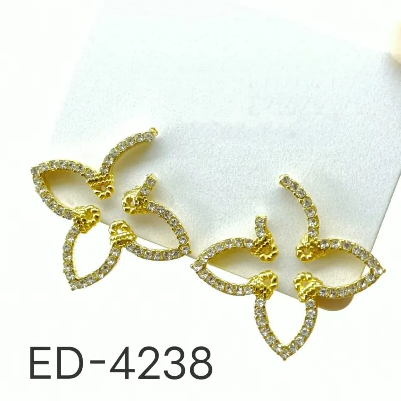 Aretes Elegantes Dorados-ED-4238