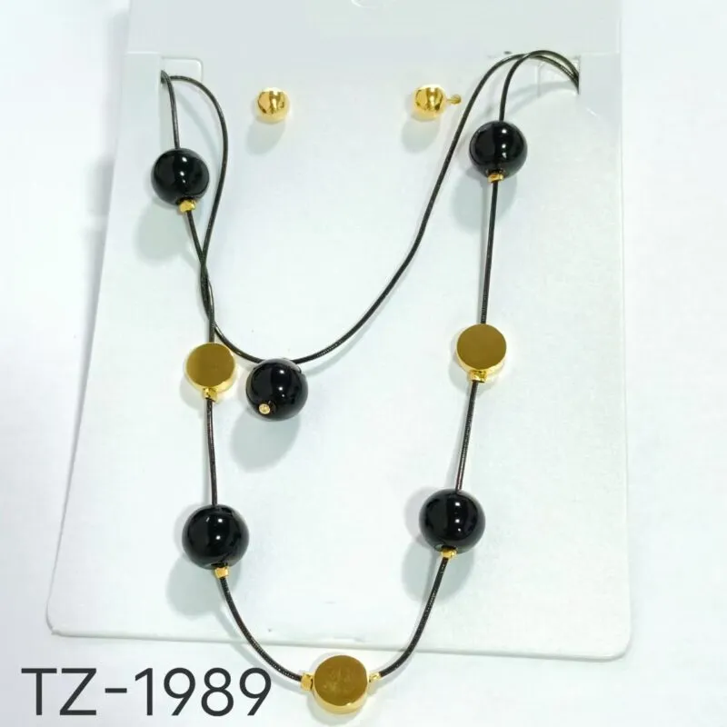 Collar Con Aretes-TZ-1989