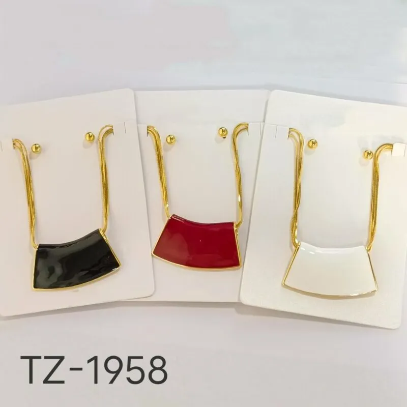 Collar Elegante con Aretes-TZ-1958