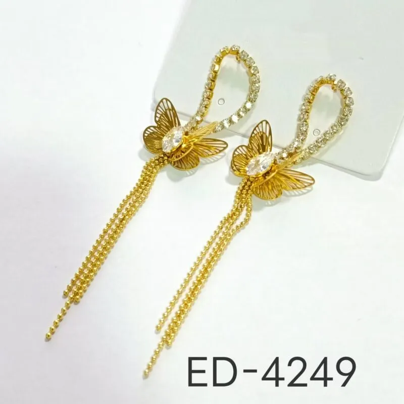 Aretes Dorados Elegantes-ED-4249