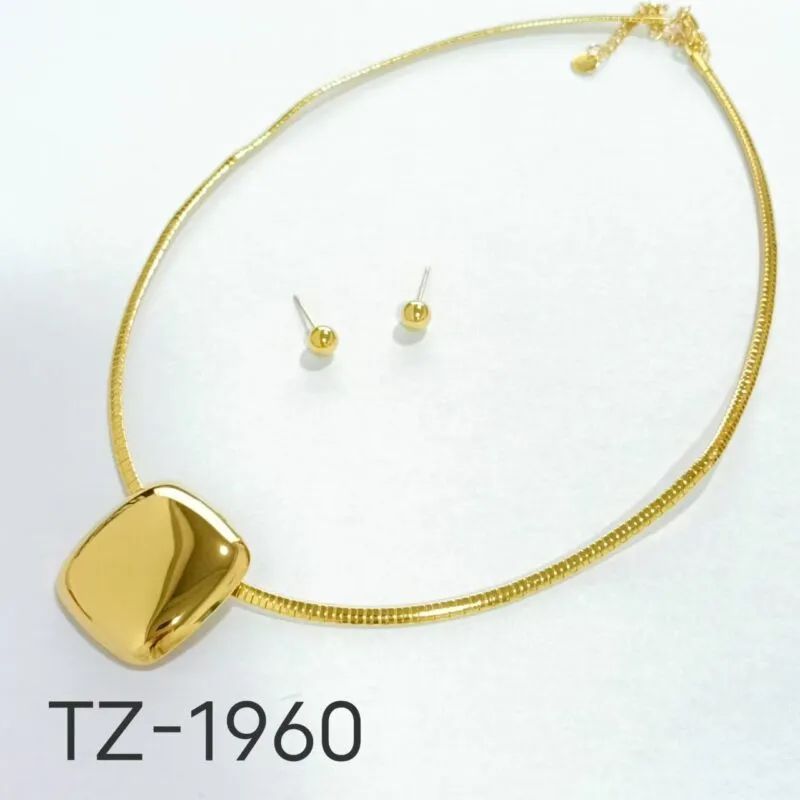 Collar Y Aretes Modernos-TZ-1960