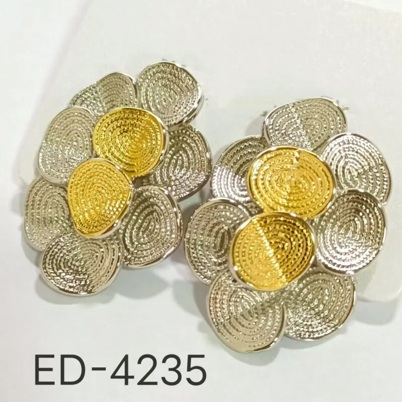 Aretes Florales Modernos-ED-4235