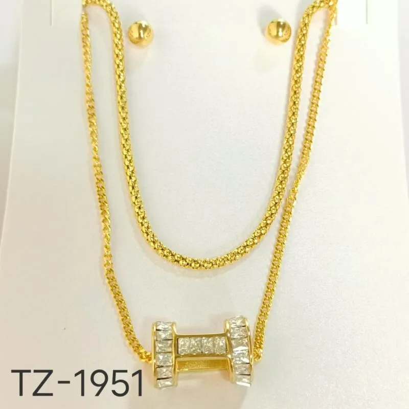 Collar Pesita con Aretes-TZ-1951