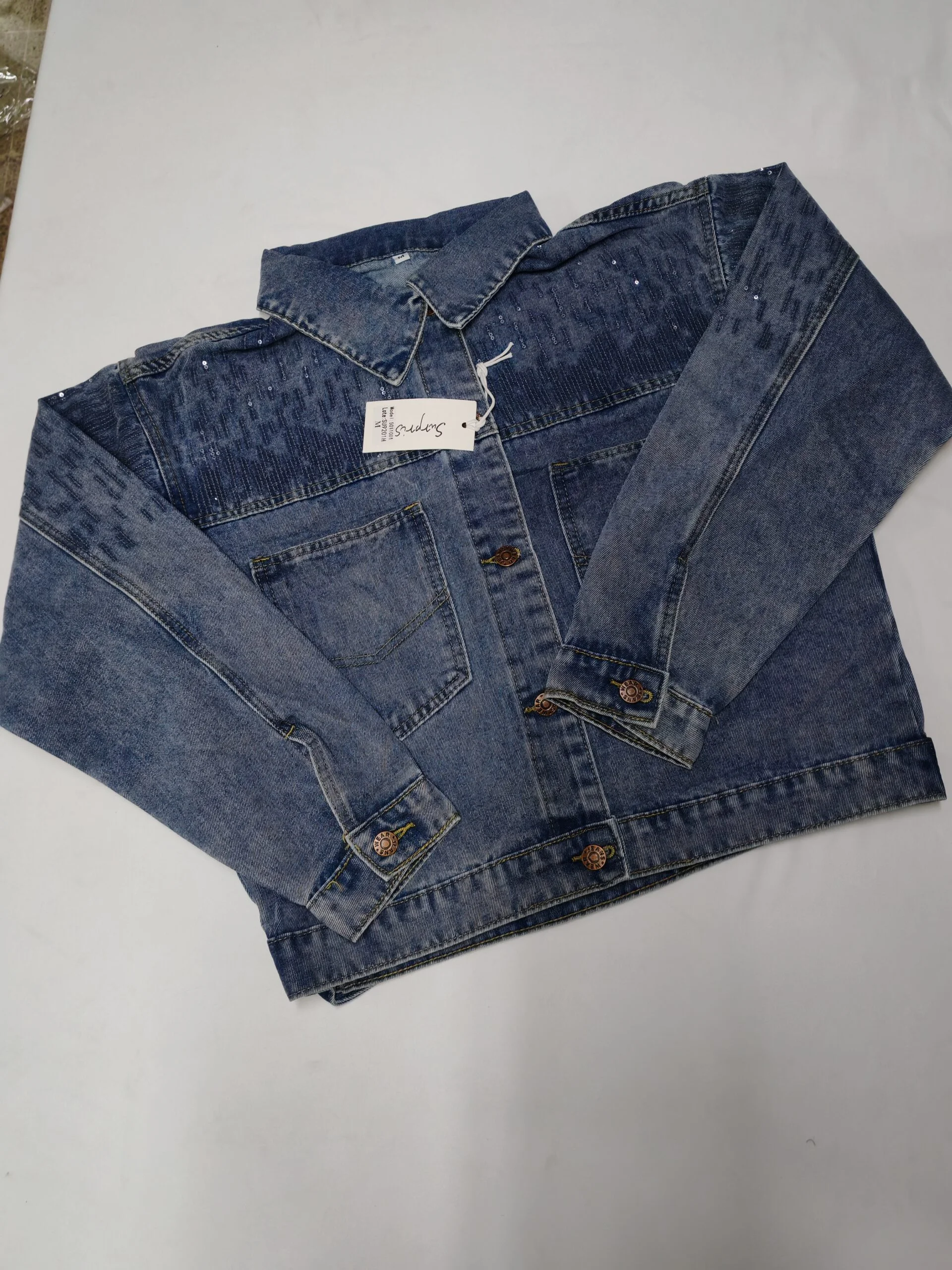 Chamarra De Mezclilla Azul-SU9201