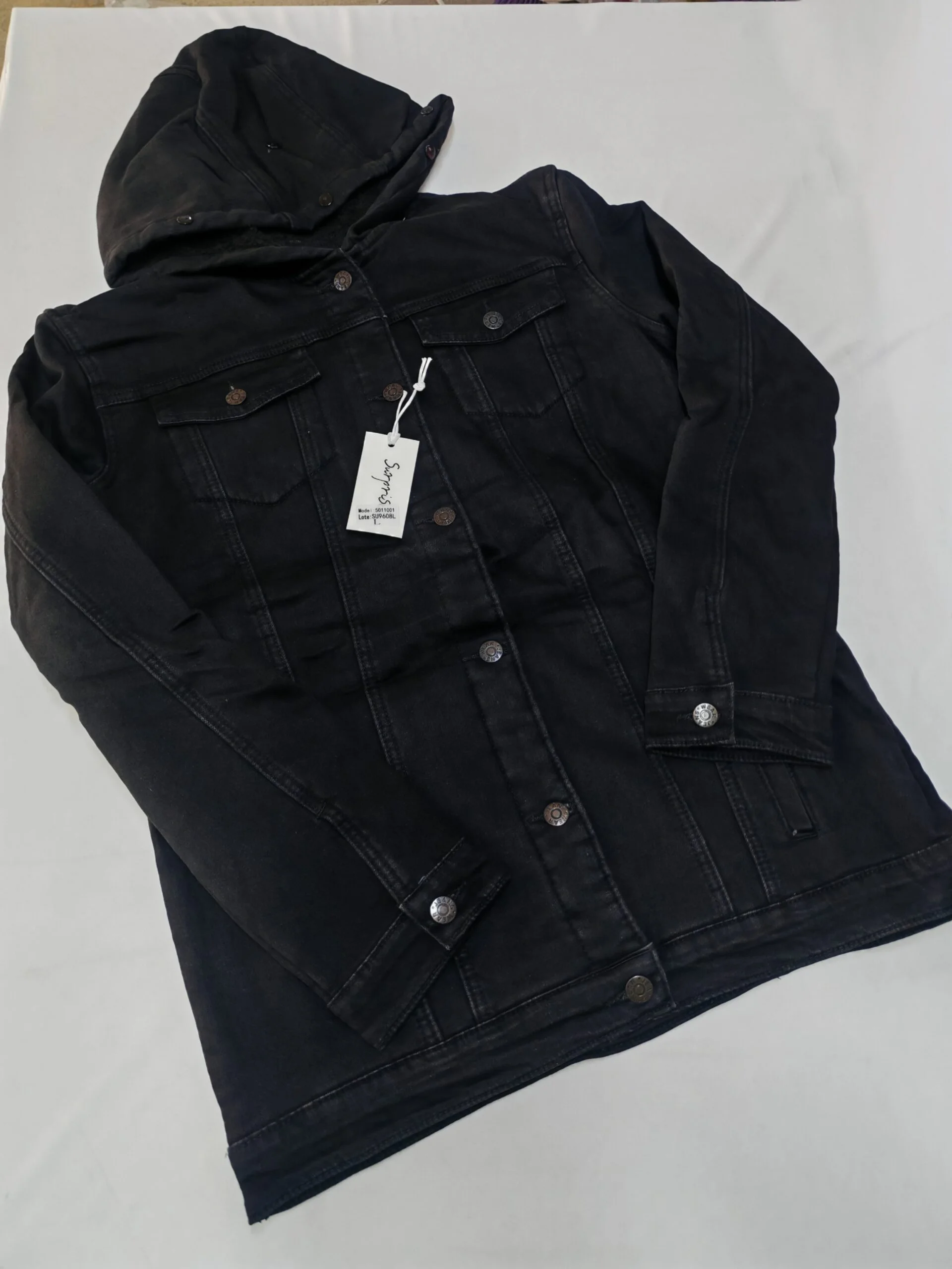 Chamarra Mezclilla con Gorro-SU9608