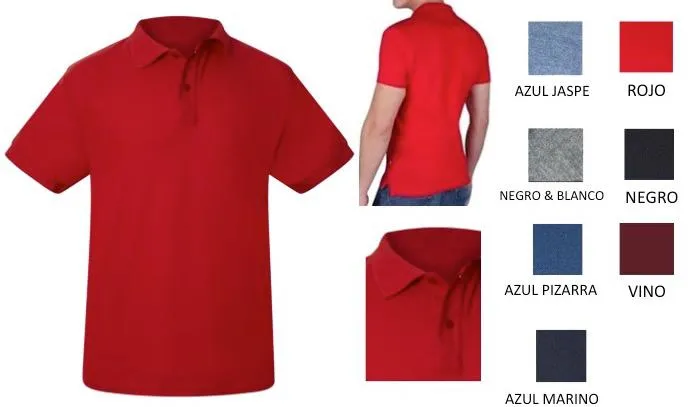 Negro – azul m Playera tipo Polo Casual-0-POLO 001