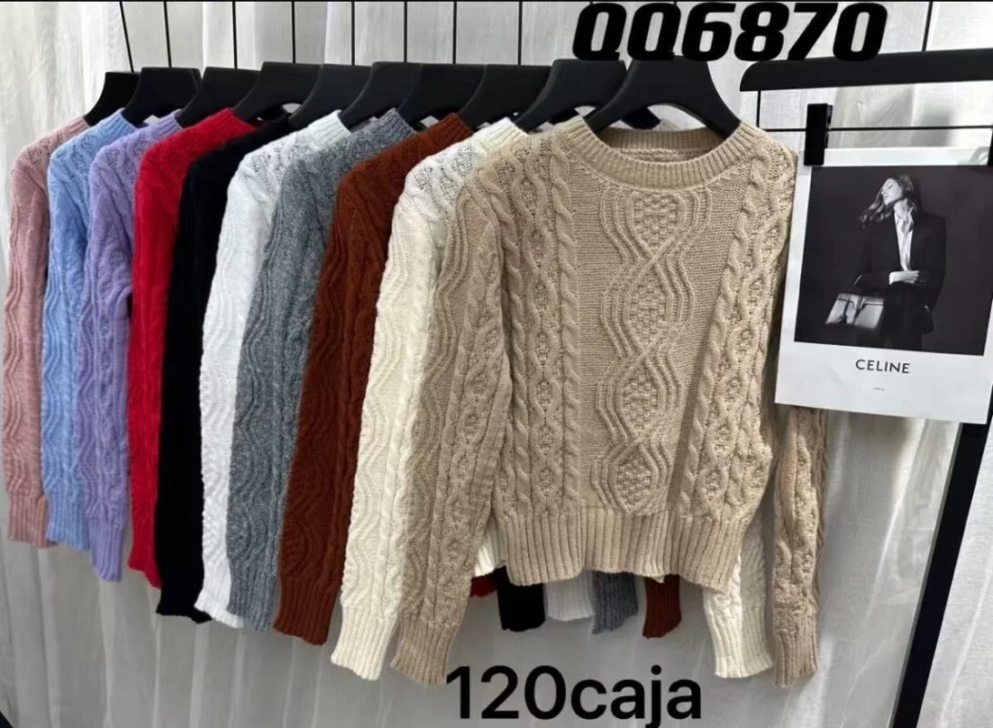 Sueter de cuello de tortuga-QQ687