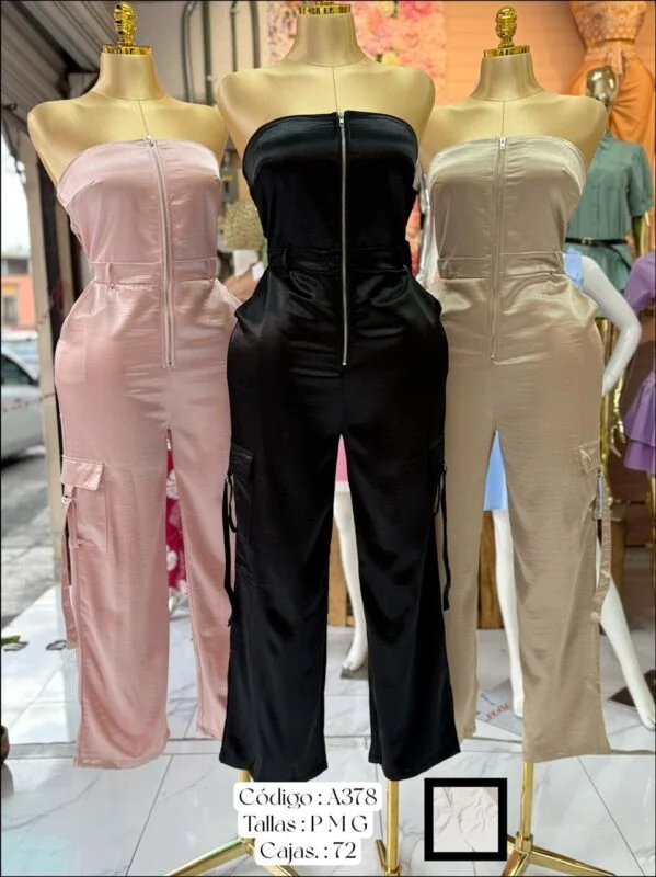 Mono de mujer con cremallera-A378