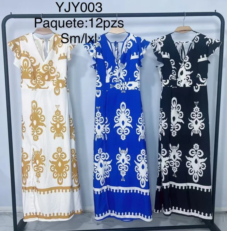 Vestido de patrones-YJY003