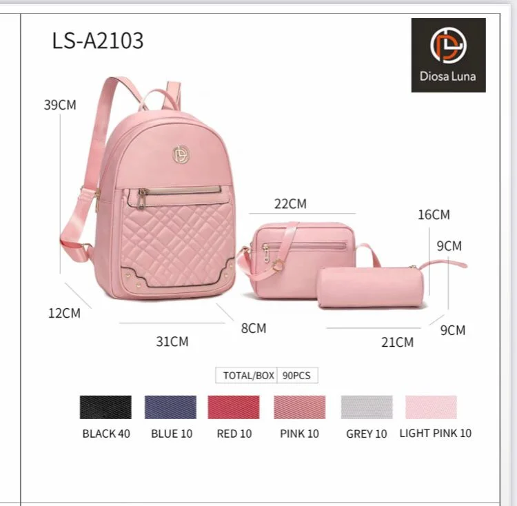 Mochila Rosa Multiusos-LS-A2103