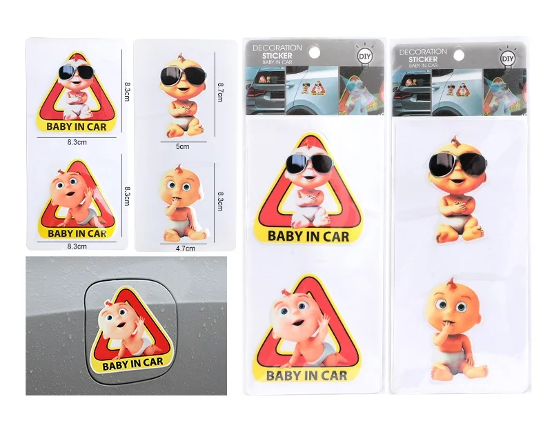 Stickers decorativos para coche "Baby in Car"-100622