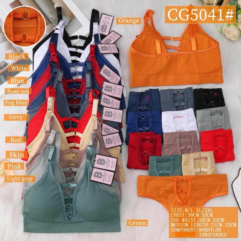 Sujetadores deportivos con Tanga Deportiva-CG5041#