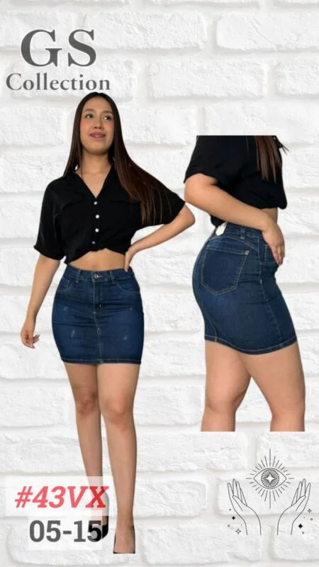 Falda vaquera para dama-43VX