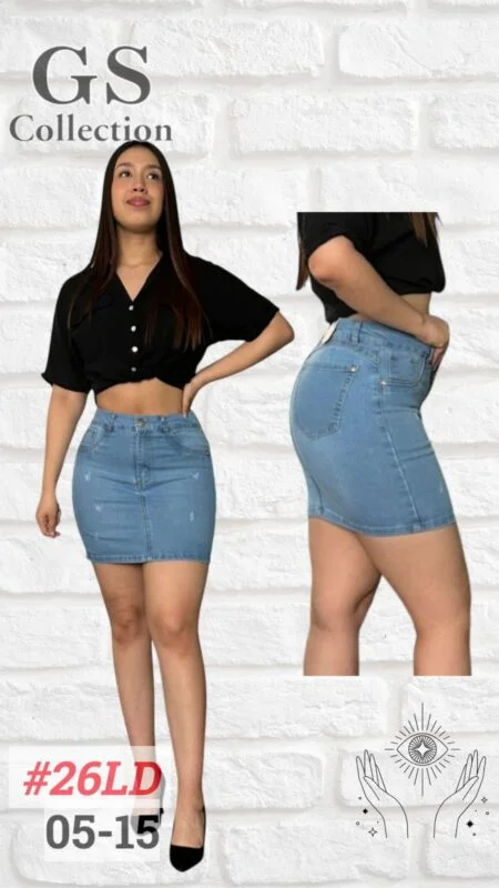 Falda vaquera para dama-26LD