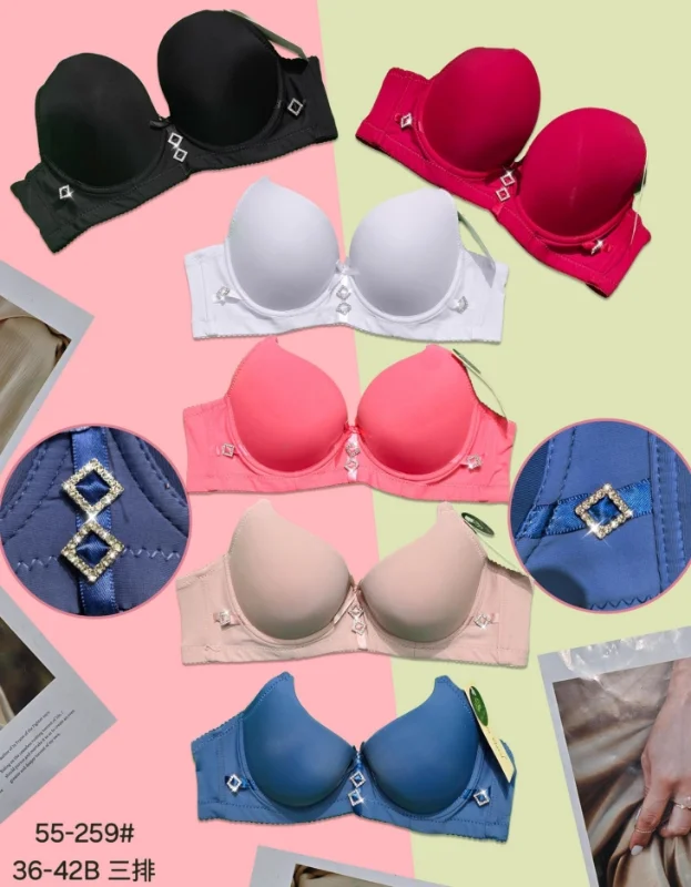 Sujetador strapless con detalles de pedrerÃ­a-1-55-259