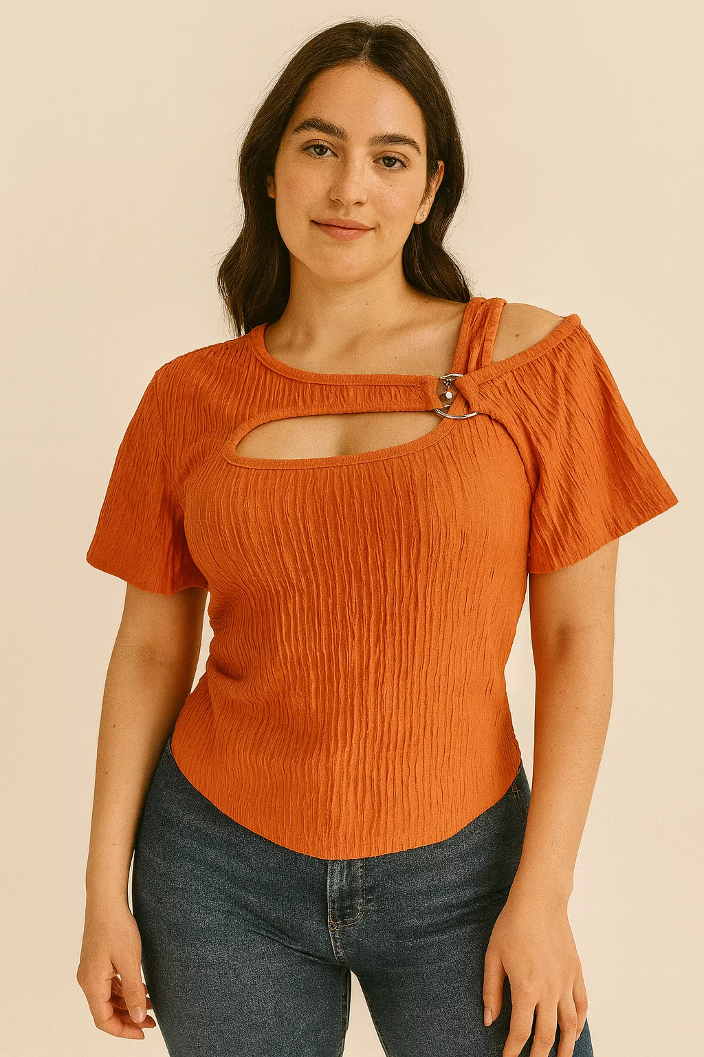 Blusa un hombro-LF838