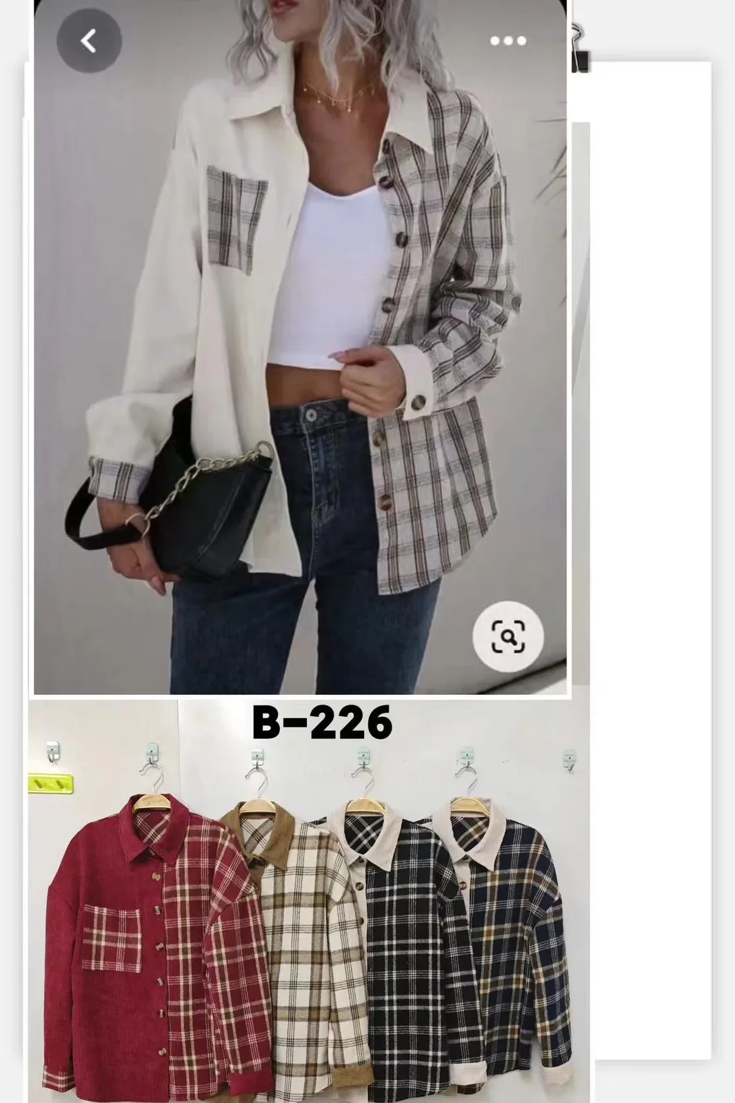 Camisa cuadros-B-226