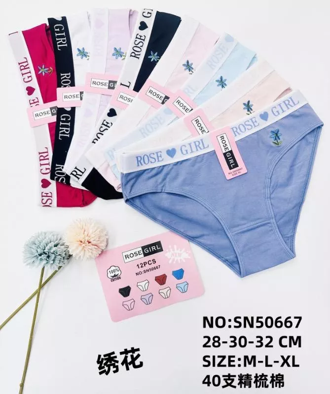 Braguitas con flores bordadas-SN50667