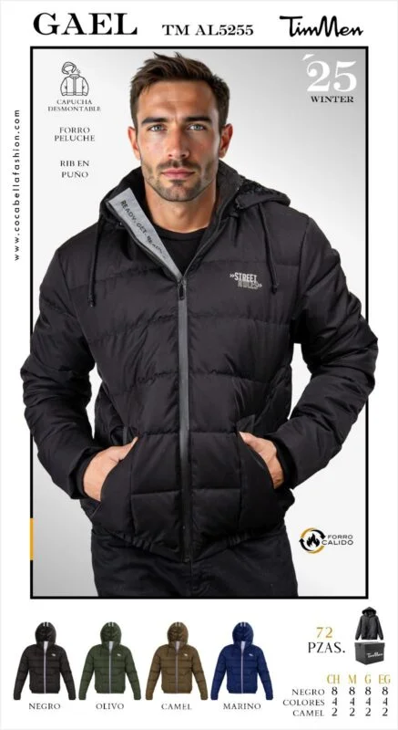 Chamarra Acolchada para Hombre Gael-TM-AL5255
