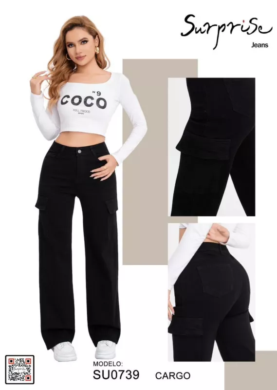 Jeans Cargo Surprise-SU0739