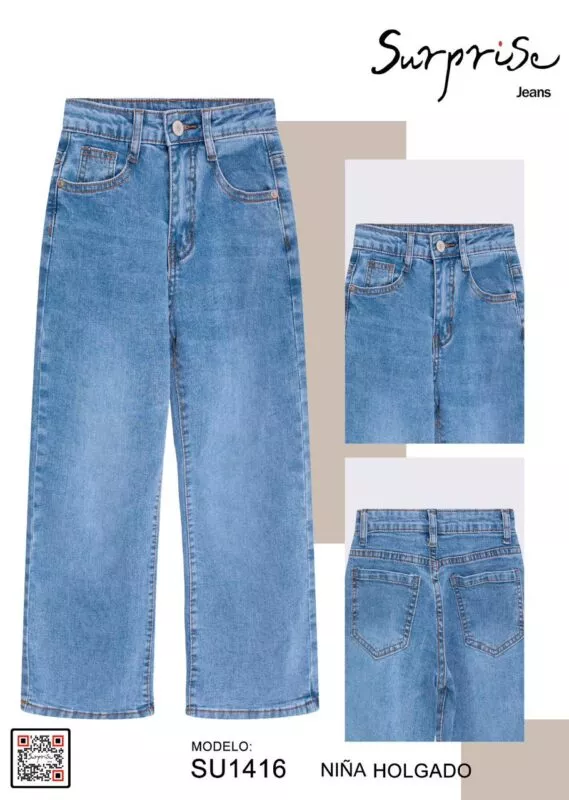 Jeans niña holgado Surprise-SU1416