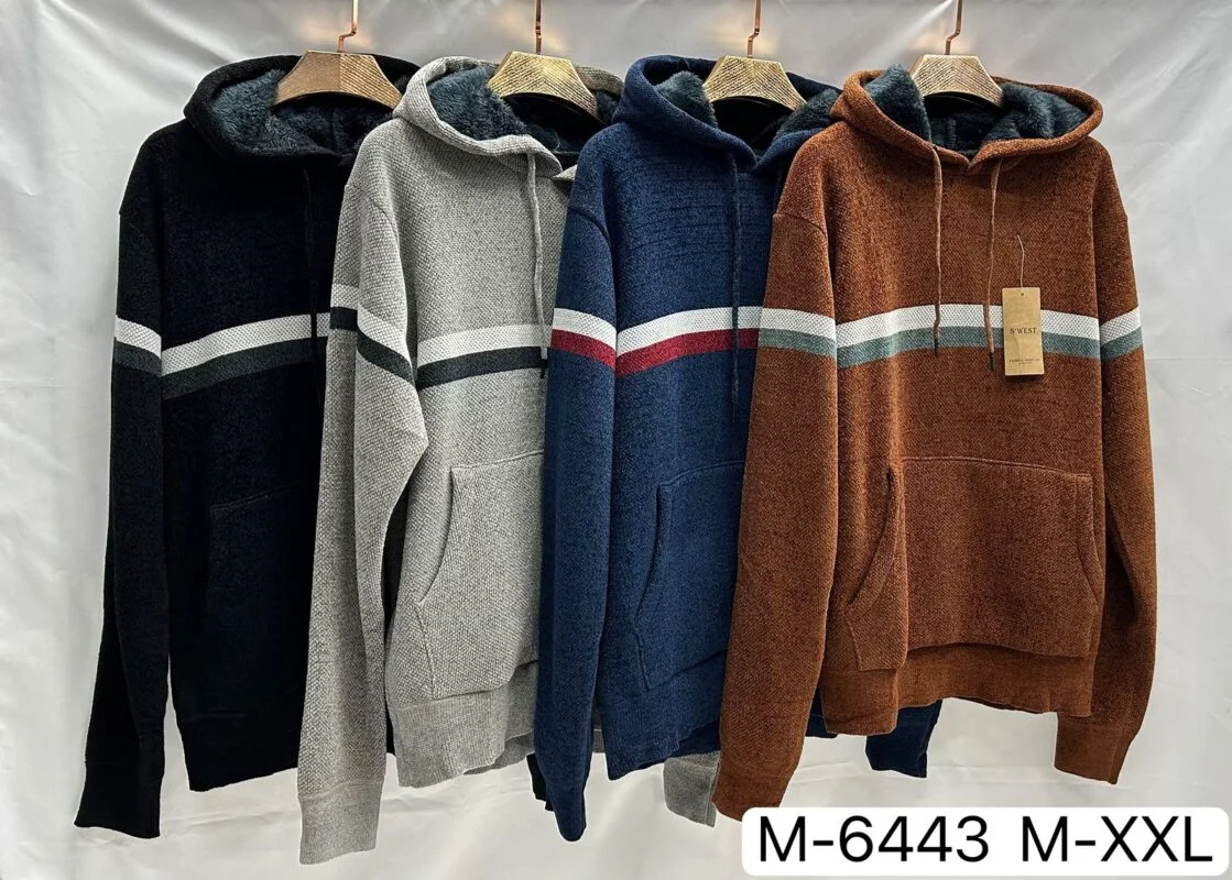 Sudadera con capucha y rayas-M-6443