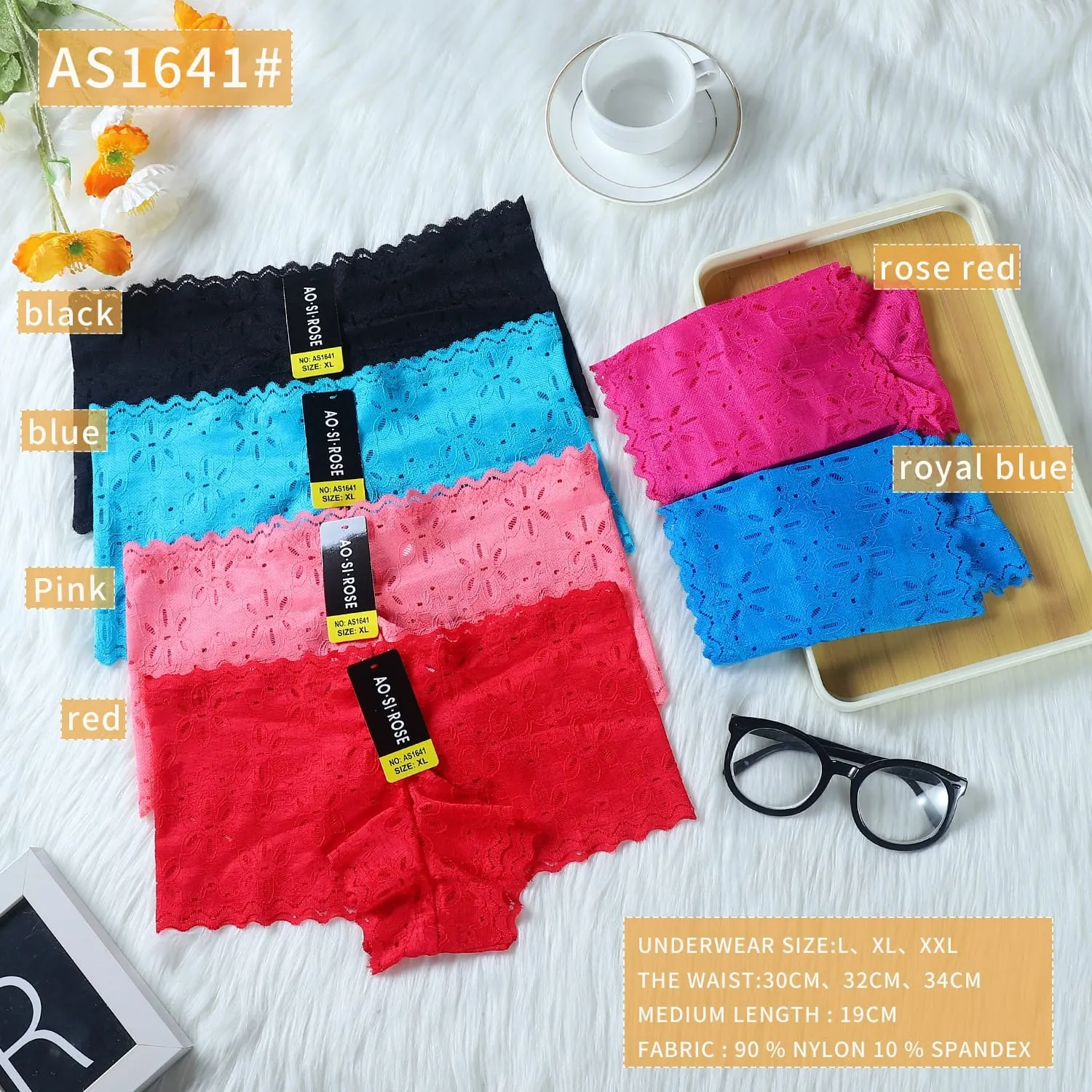 Cachetero Con Encaje-HS25-AS1641