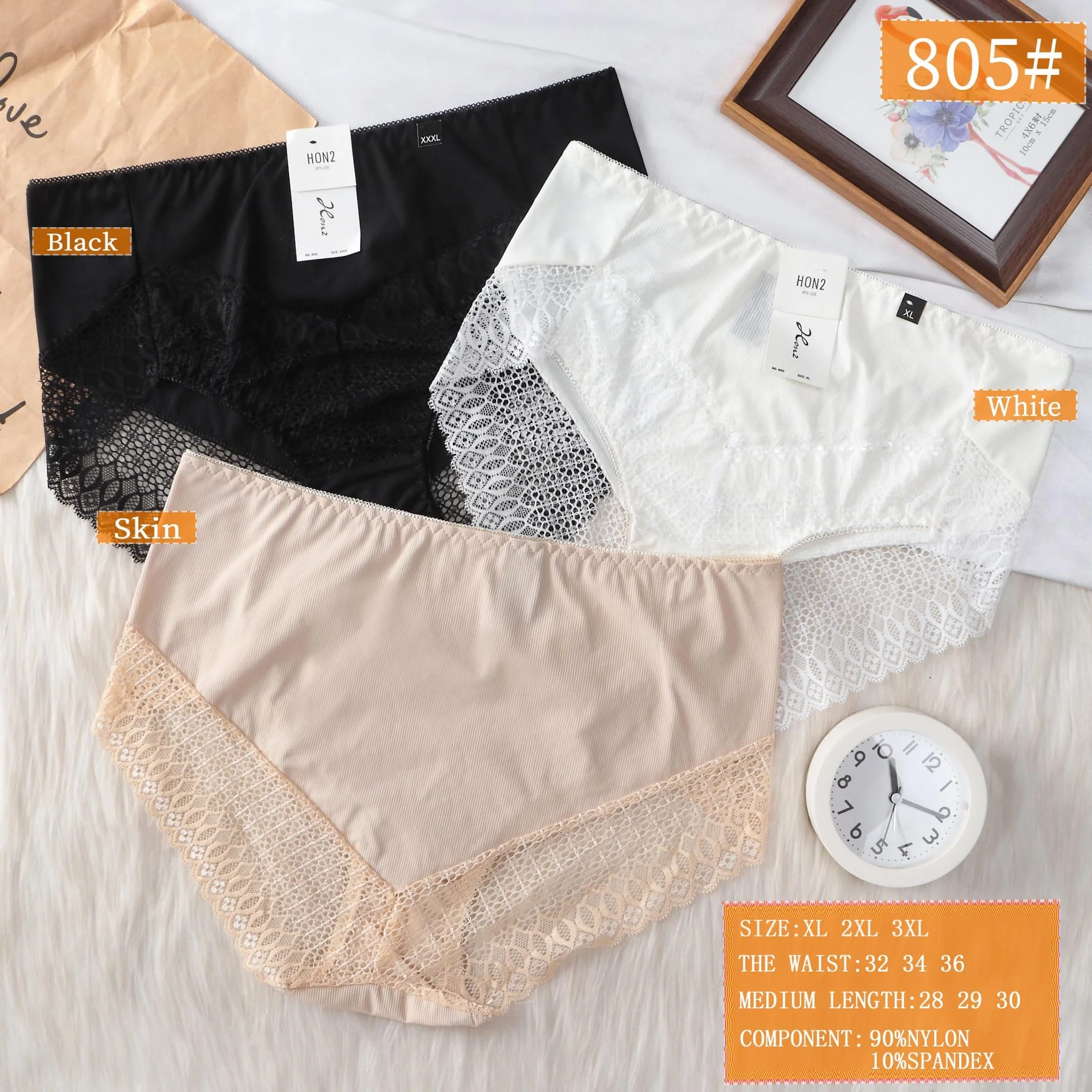 Braguitas de encaje HON2-HS25-805#