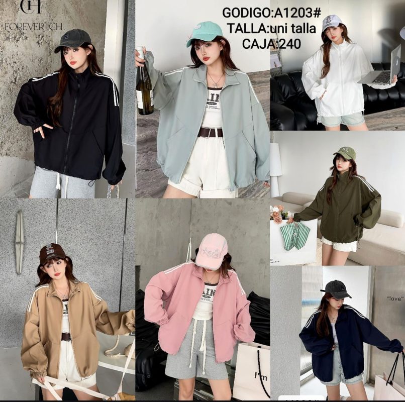 Chamarra Ligera con Franjas-A1203