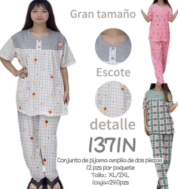 Conjunto de pijama de dos piezas-1371N
