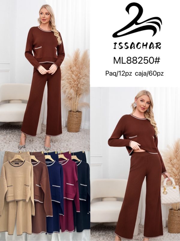 Conjunto tejido de punto con ribete-ML88250