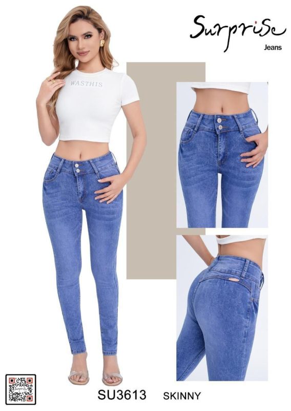 Jeans skinny de mujer-SU3613