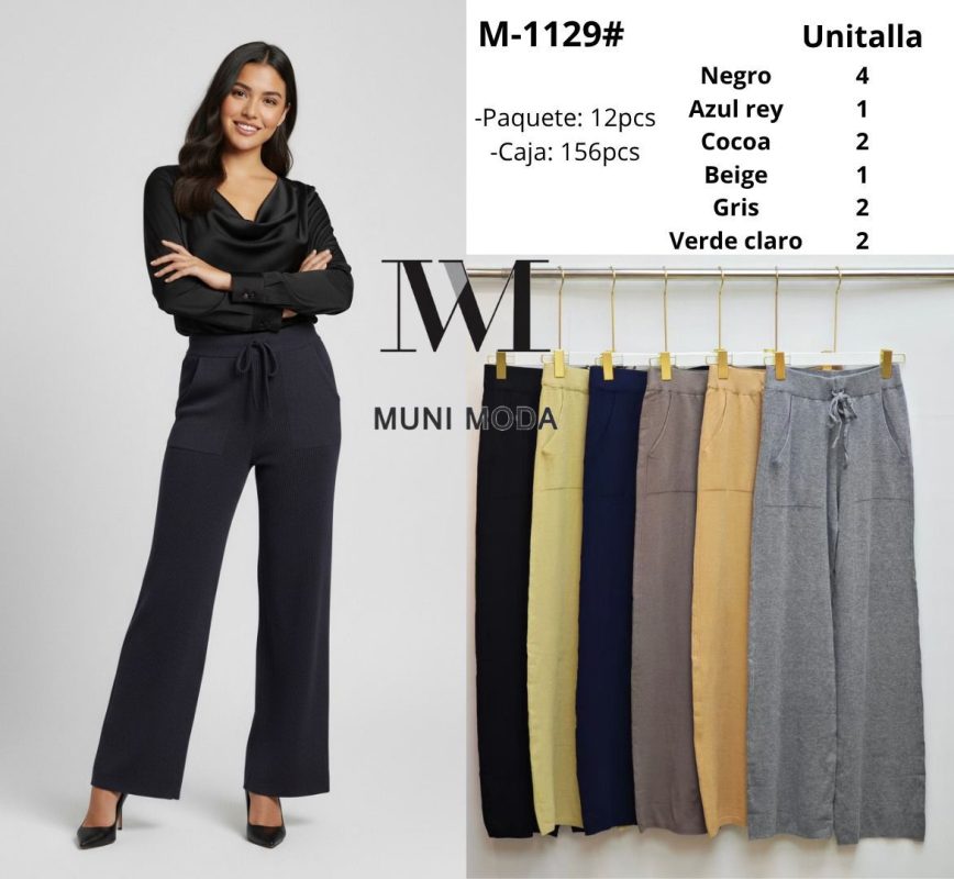 Pantalón Palazzo Mujer Muni Moda-M-1129