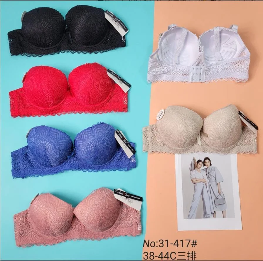 Sujetador de encaje con aros y push-HS25-31-417#