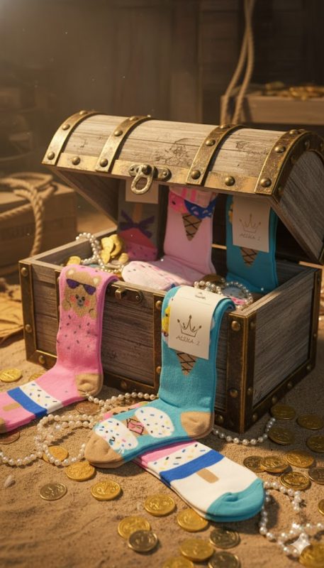 Calcetines con diseño de helado-TESORO-98315