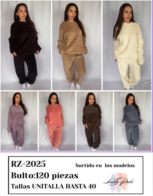 Conjunto de pijama afelpado-RZ-2025