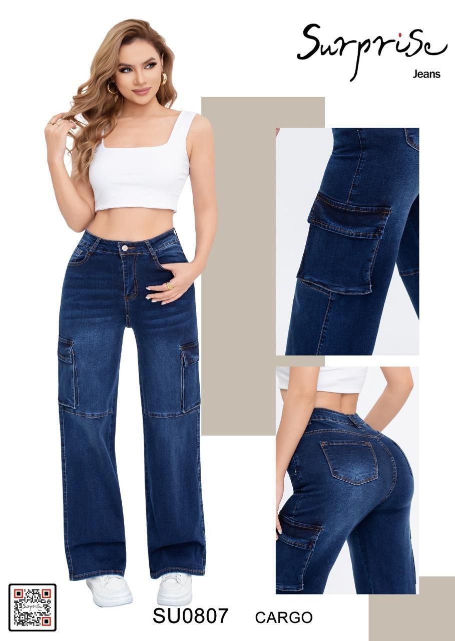Jeans Cargo Mujer-SU0807-6-SU0807p