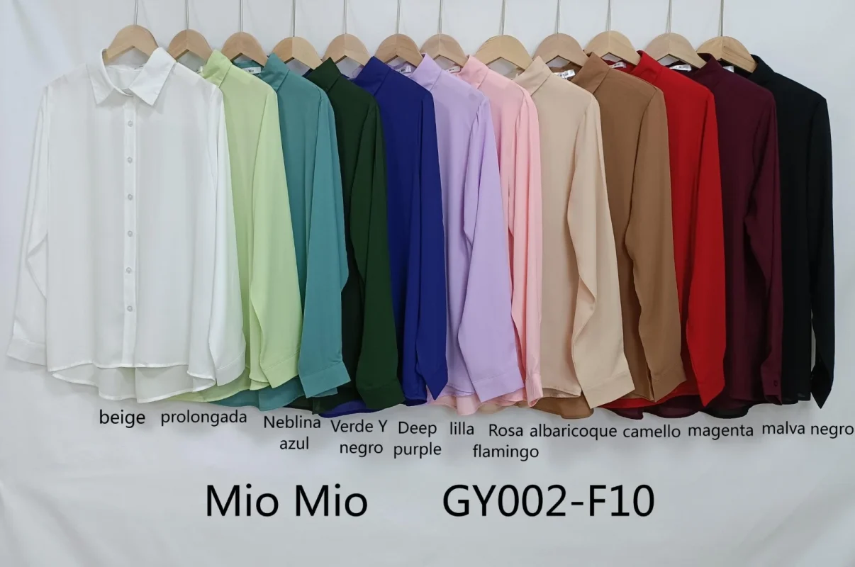 Camisa Dama con Botornes-GY002-F10