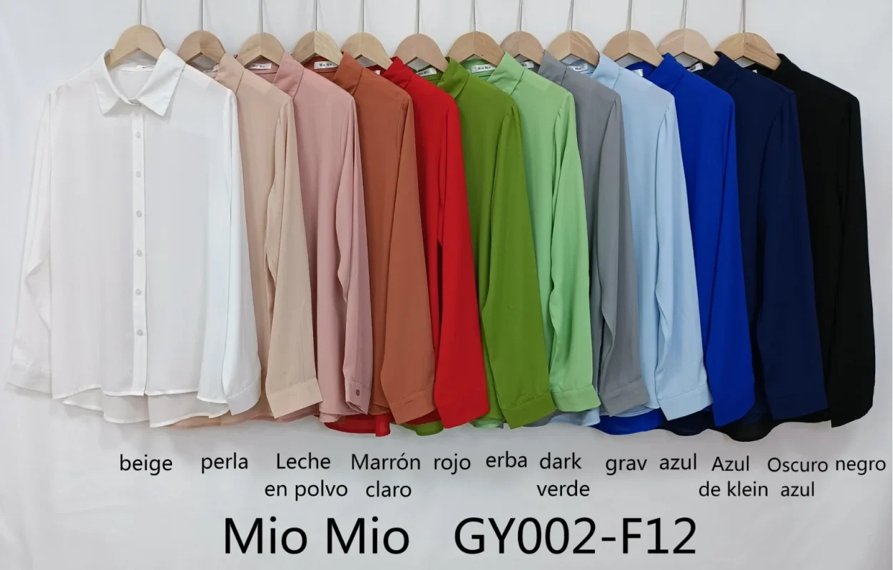 Camisa Dama con Botornes-GY002-F12