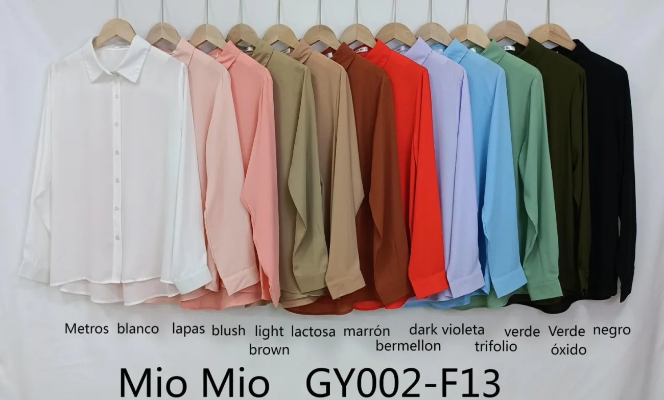 Camisa Dama con Botornes-GY002-F13