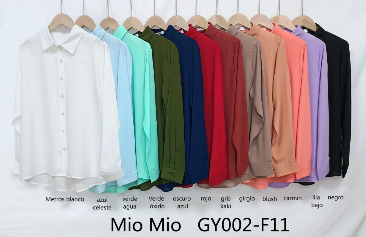 Camisa Dama con Botornes-GY002-F11