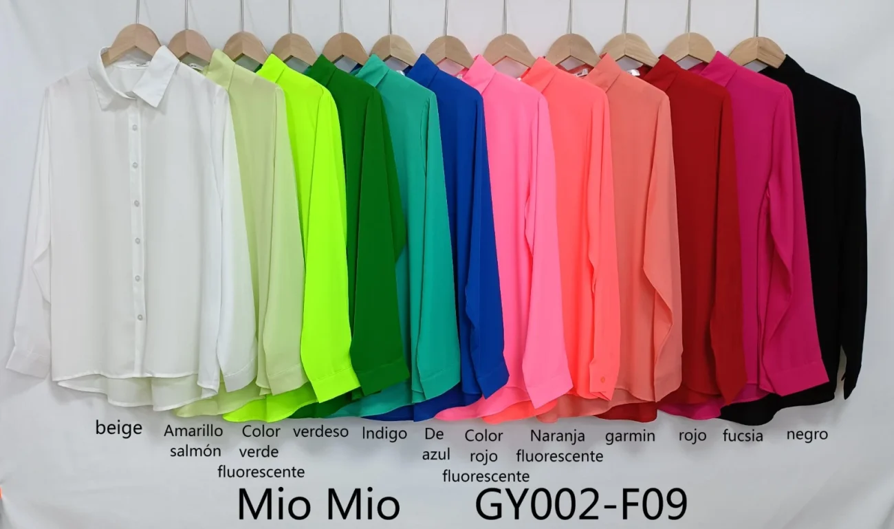 Camisa Dama con Botornes-GY002-F09