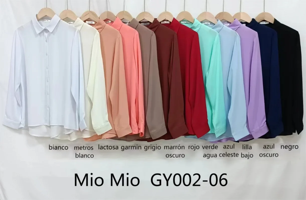 Camisa Dama con Botornes-GY002-06