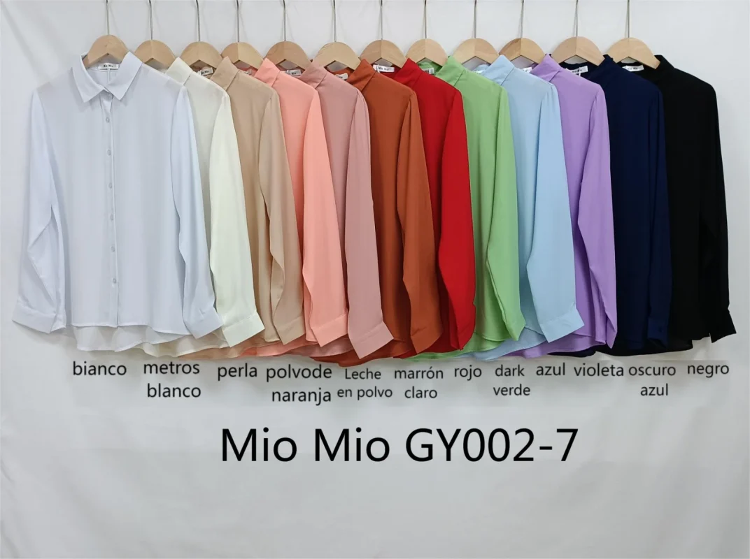 Camisa Dama con Botornes-GY002-7