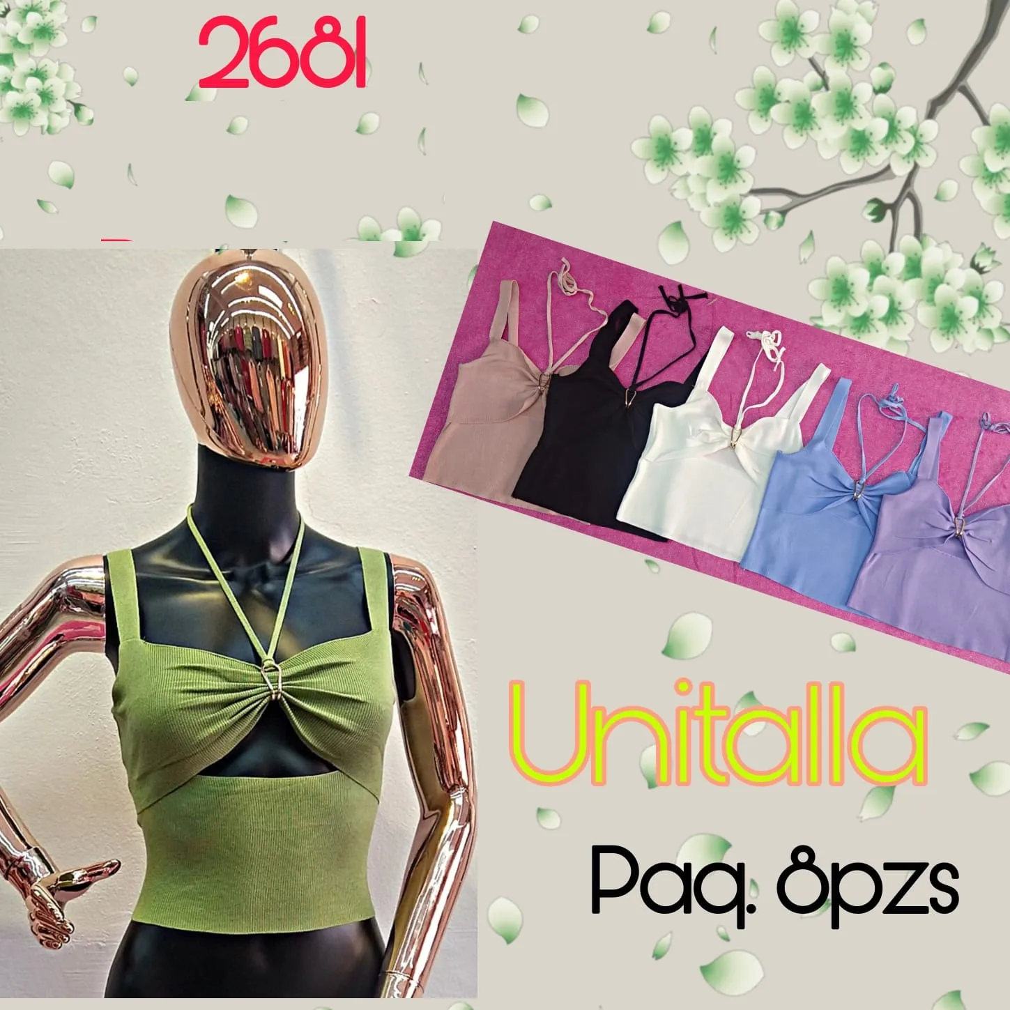 2681-Blusa de Tirantes abierta