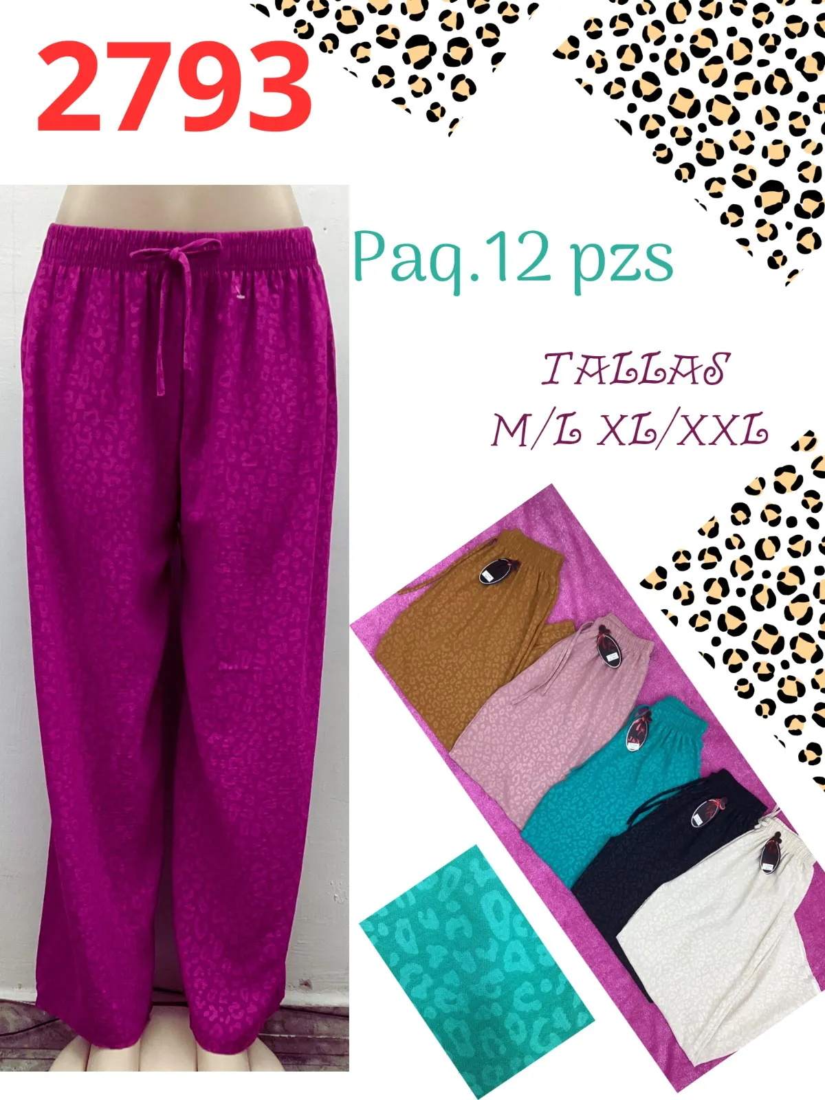 2793-Pantalones Holgados Dama