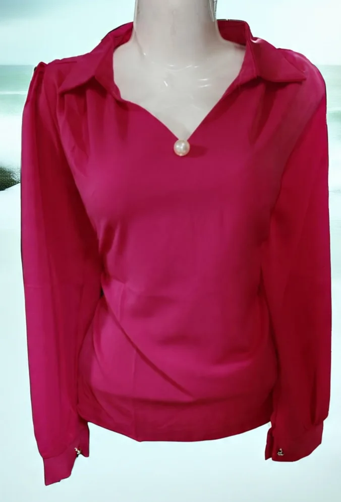 3208-2-Blusa manga larga con boton