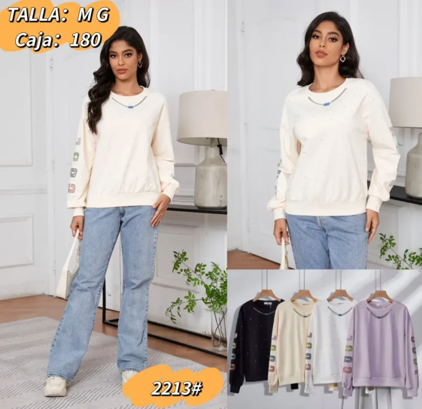 Sudadera Con Letras Moderna-1-2213